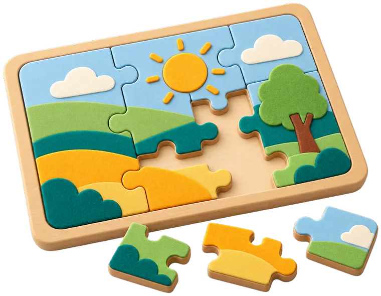 Concept illustration: Puzzles & games